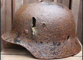 Luftwaffe helmet M35 / from Koenigsberg