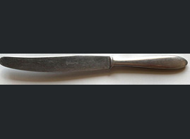 Stainless steel table knife / from Stalingrad