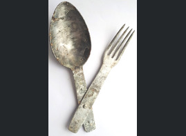 Wehrmacht camping Fork-spoon / from Stalingrad