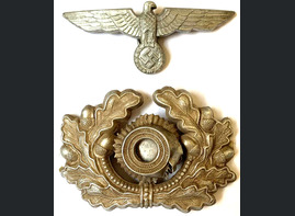 Wehrmacht visor hat eagle and visor cap wreath