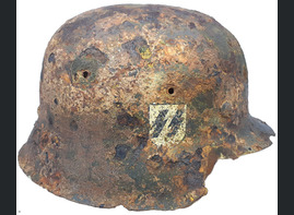 Waffen SS helmet M42 / from Demyansk Pocket
