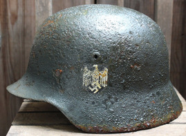 Wehrmacht helmet M35 DD / from Rzhev
