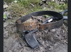 Belt with buckle Waffen SS "Meine Ehre heißt Treue" / from Velikiy Novgorod