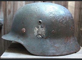 Wehrmacht helmet M35 DD / from Koenigsberg