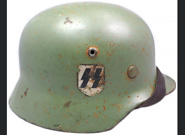 Restored Waffen SS helmet M35 DD