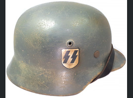 Restored Waffen-SS helmet M35 DD