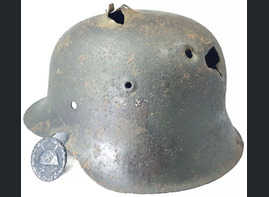 German helmet M42 + Wound Badge / from Kursk
