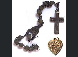 Catholic cross and pendant / from Belarus