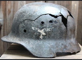 Luftwaffe helmet M35 DD / from Leningrad