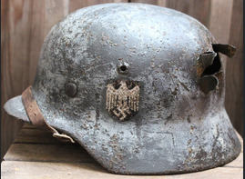 Winter camo Wehrmacht helmet M35 DD / from Kaluga
