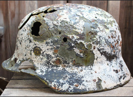 Winter camo helmet M35 / from Smolensk