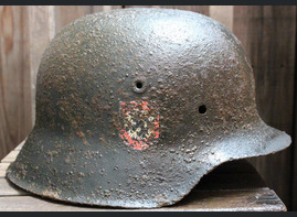 Ordnungspolizei helmet M42 / from Pskov