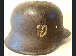 Waffen SS helmet M42 / from Kharkov