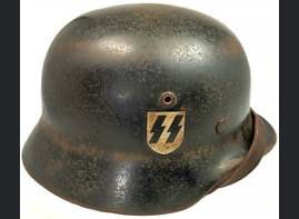 Restored Waffen-SS helmet M35 DD