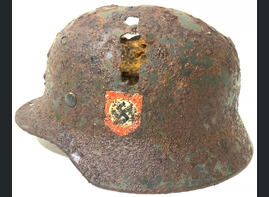 Waffen-SS helmet M40 DD / from Demyansk 