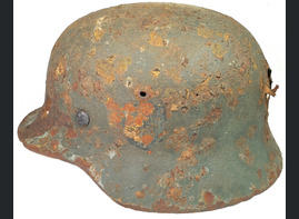 Wehrmacht helmet M35 / from Demyansk pocket