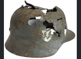 Waffen-SS helmet / from Demyansk pocket