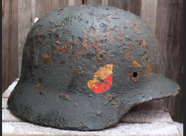 Wehrmacht helmet M35 DD / from Smolensk