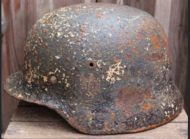 Wehrmacht helmet M35 / from Vitebsk