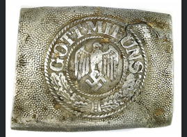 Wehrmacht belt buckle "Gott mit Uns" by SchmiedeburgRsgb Mettalwarrenfabrik / from Königsberg
