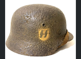  Waffen-SS helmet M40 / from Demyansk pocket