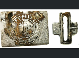 Wehrmacht belt buckle "Gott mit Uns" by Rudolf Sieper und Sohn in Ludenscheid / from Stalingrad