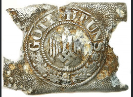 Wehrmacht belt buckle "Gott mit Uns" / from Stalingrad