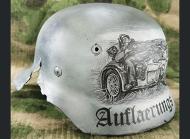 Restored German helmet M35