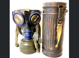  Gas mask with a canister / from Stalingrad