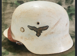 Restored German helmet M35 DD, Luftwaffe