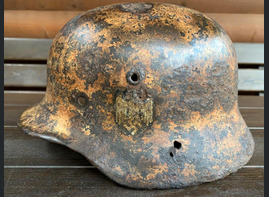 German helmet M40 / from Leningrad