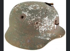 Winter Camo German helmet M40 / from Stalingrad