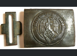 Hitler-Jugend belt buckle "Blut und Ehre" / from Insterburg