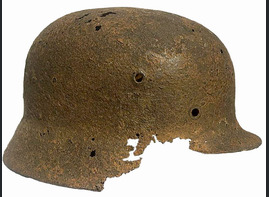 Waffen SS helmet M35 / from Demyansk