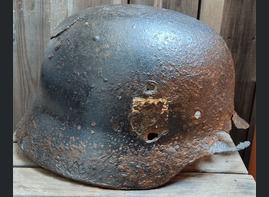 Waffen SS helmet M40 / from Karelia