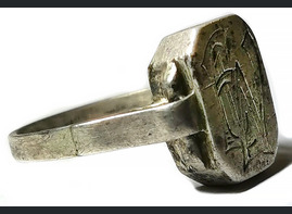 German Ring with initials / from Stalingrad