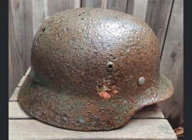 German helmet M35 DD / from Karelia