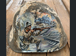 Restored Romanian helmet / from Stalingrad