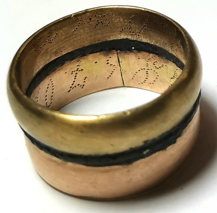German double gold engagement ring / from Königsberg