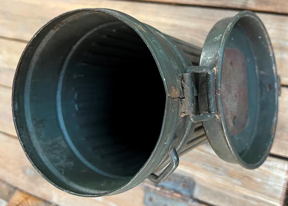 German gas mask canister / from Demyansk