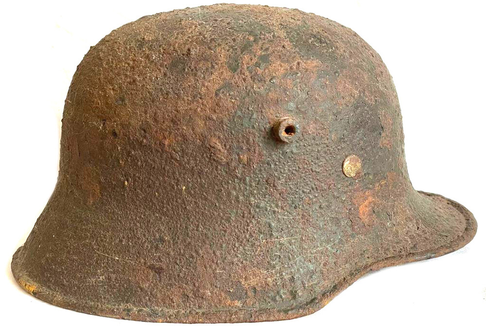 German helmet M17 / from Konigsberg