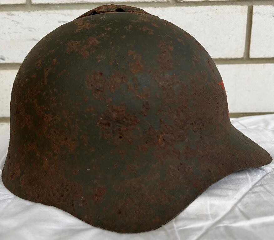 Soviet helmet SSh36 / from Stalingrad