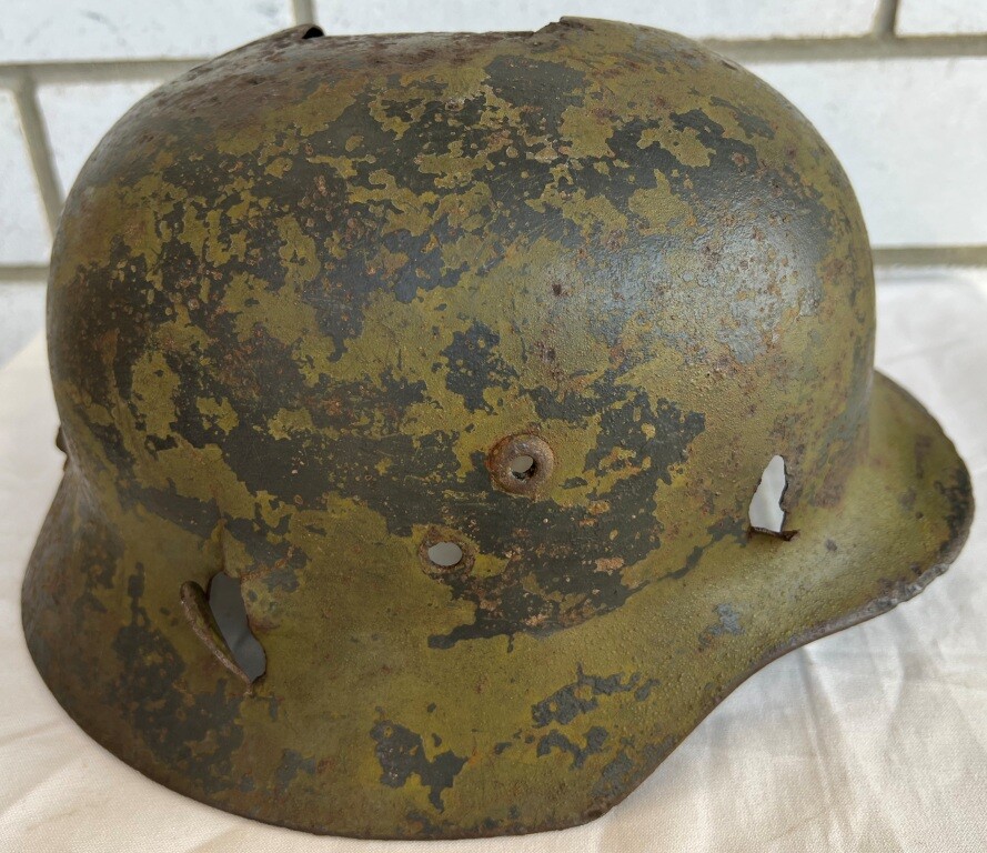 Hungarian helmet with large battle hole from Ostrogorzhsk