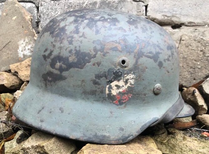 Wehrmacht helmet M35 DD / from Novgorod 