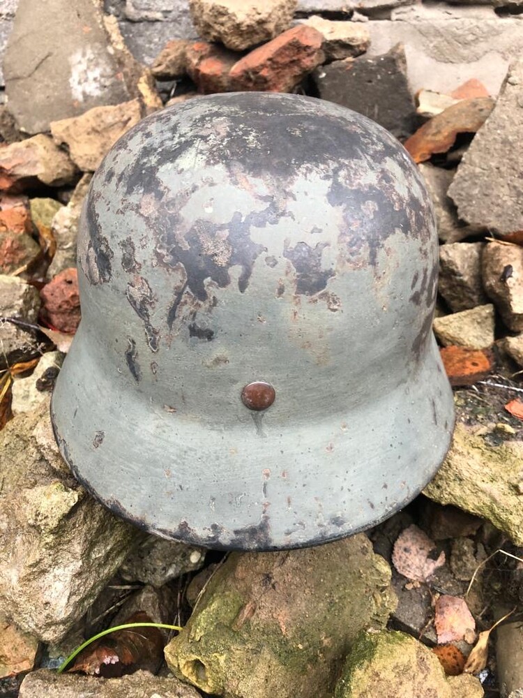 Wehrmacht helmet M35 DD / from Novgorod 