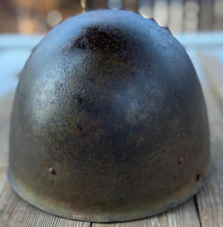 Soviet helmet SSh40 / from Stalingrad