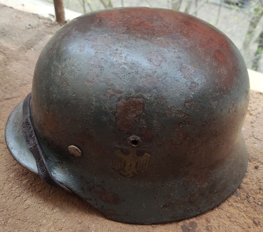 Wehrmacht helmet M35 DD / from Konigsberg