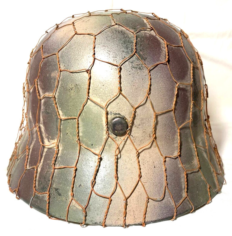 Restored German helmet M40, Waffen SS