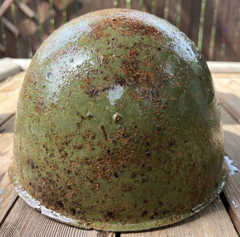 Soviet helmet SSh39 / from Stalingrad