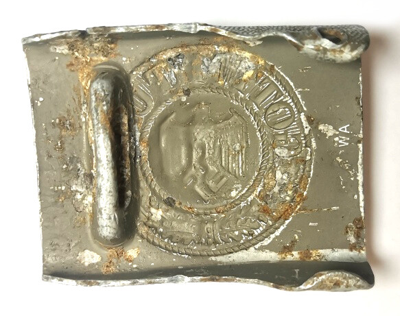 Wehrmacht belt buckle "Gott mit Uns" / from Stalingrad